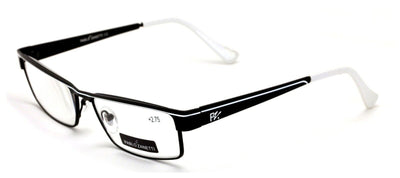 PZ metal reading glasses rectangular MEN Black Readers Fashion - Vision World