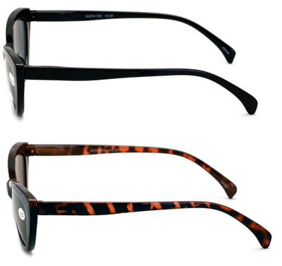 2 Pairs Women's Bifocals Reading Sunglasses Reader Glasses Outdoor Cateye retro - Vision World