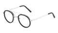 Vintage Inspired Metal Bridge and Temple - Clip-On Look Clear Lens Eye Glasses - Vision World