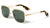 GLASS Lens Premium Square Pilot Metal Frame Sunglasses For Men Or Women UV400 - Vision World