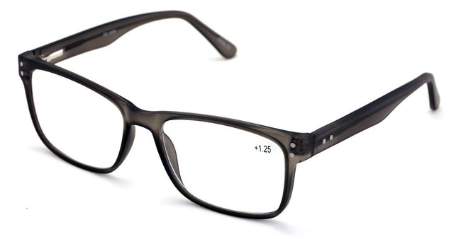 Large Men Premium Rectangular Reading Glasses Optical Frame Reader Spring Hinge - Vision World