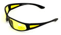 BiFocal Black Sunglasses With Yellow Night Driving Lens - 100% UV Protection. - Vision World