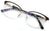 Women's Round Half Rim Optical Frame Reading Glasses - Clear Lens Metal Eyeglass