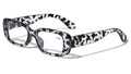 Women Anti Blue Light UV Blocker Glasses Rectangle Animal Print Bold Reading