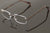 Men Rimless Reading Glasses Carbon Print Temple Lightweight Metal Frame Reader