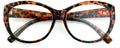 Oversize Women Reading glasses - Magnified Readers Cateye Vintage Jackie O Clear - Vision World
