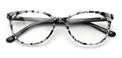 Women Floral Acetate Non-prescription Glasses Frame Clear Lens Eyeglasses Rxable - Vision World