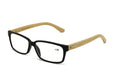Genuine Bamboo Rectangular Reading Glasses Men Women light weight Readers