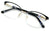 Women's Round Half Rim Optical Frame Reading Glasses - Clear Lens Metal Eyeglass