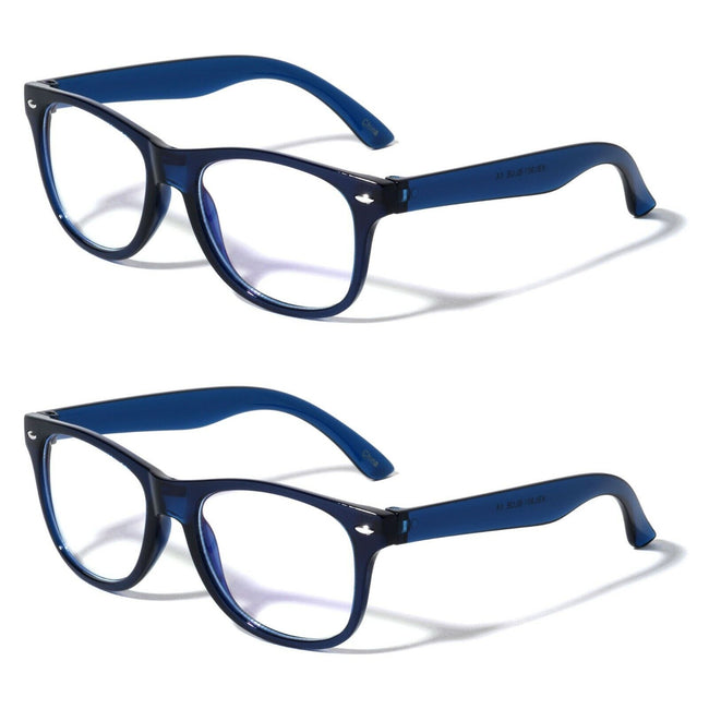 2 Pairs Kids Blue Light Blocking Glasses, Anti Eyestrain & UV Protection, Comput - Vision World