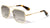 GLASS Lens Premium Square Pilot Metal Frame Sunglasses For Men Or Women UV400 - Vision World