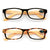 2 Pairs of Bamboo Printed Temple Arm Reading Glasses Spring hinge men women Wood - Vision World