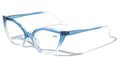 Women Cateye Anti Blue Light UV Blocker Reading Glasses - Clear Lens Reader