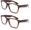 2 Pairs Classic comfortable reading glasses - unisex readers by Vision World - Vision World