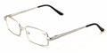 Men Metal Rectangle Computer Reading Glasses - Reduce fatigue, strain, & dry eye - Vision World