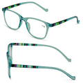 2 Pairs of Translucent Plaid Stripe Readers - Clear Sexy Reading Glasses - Vision World