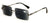 Men Metal Rimless Outdoor Reading Sunglasses - Rectangle Full Lens Tinted Reader