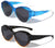2 Pairs Large Women Oval Polarized Fit over Sunglasses - Wear Over Prescription