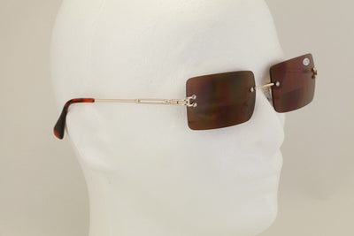 Men Metal Rimless Outdoor BIFOCAL Reading Sunglasses Rectangular Fashion Tinted