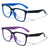 2 Pairs Kids Blue Light Blocking Glasses, Anti Eyestrain - Computer Ages 4 to 11 - Vision World