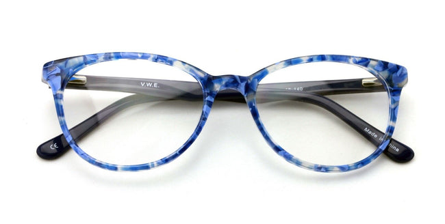 Women Floral Acetate Non-prescription Glasses Frame Clear Lens Eyeglasses Rxable - Vision World