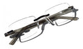 3 Pairs Men Women Rimless Lightweight Reading Glasses with Case - Spring Hinge - Vision World