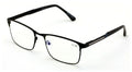 Men Premium Rectangular Stainless Steel Reading Glasses /w Anti-Blue Lens Reader - Vision World