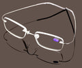 Lightweight Slim Rimless Wire Reader - Flexible Reading Glasses Anti-reflective - Vision World