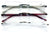 3 Pairs Men Women Rimless Lightweight Reading Glasses with Case - Spring Hinge - Vision World