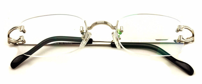 Designer Rectangular Rimless Fashion Reading Glasses Anti-reflective AR Coating