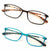 2 or 3 Pairs Rectangular Lightweight Flexible Temple Readers - Colorful Reading - Vision World
