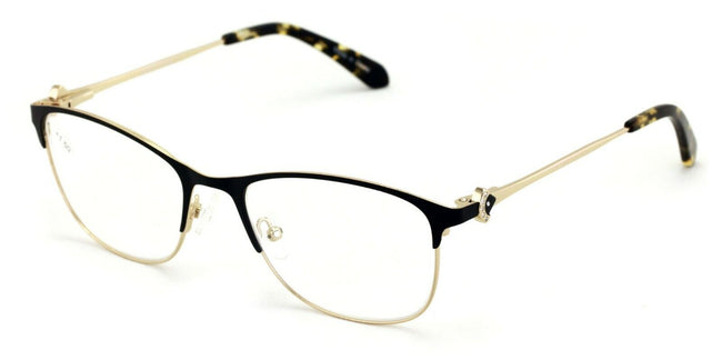 Women's Half Rim Optical Frame Reading Glasses Rhinestones - Clear Eyeglasses - Vision World