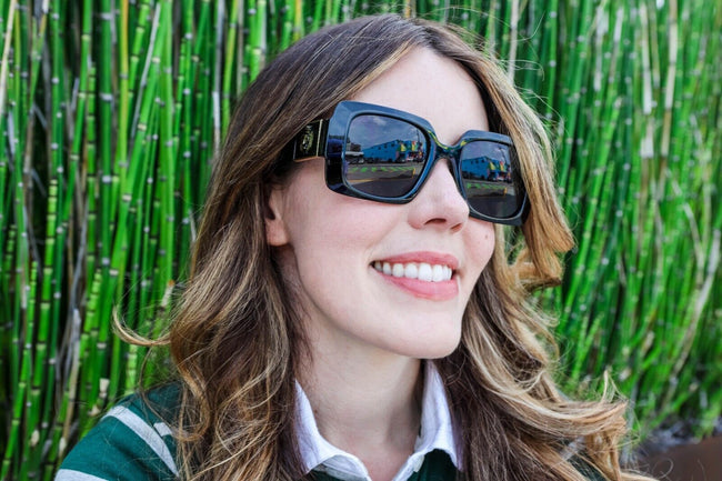 Large Square Oversized BIFOCAL Women Reading Sunglasses Lion Head Outdoor Reader