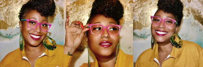 3 Pairs Women Translucent Pastel 2-Tones Reading Glasses Rhinestones Reader DR06 - Vision World