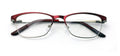 Women Stainless Steel Metal  Non-prescription Eye Glasses Frame Clear Lens Half - Vision World