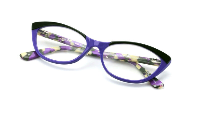 Women Cateye Slim Fashion Acetate Non-prescription Eyeglasses Frame Clear Lens - Vision World